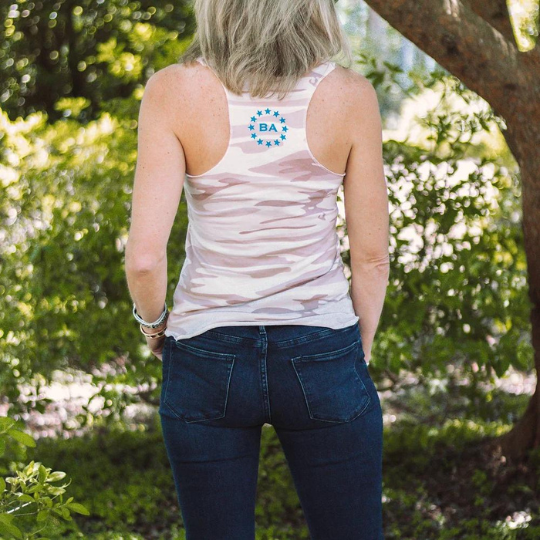 Racer Back Tank - Pink Camo