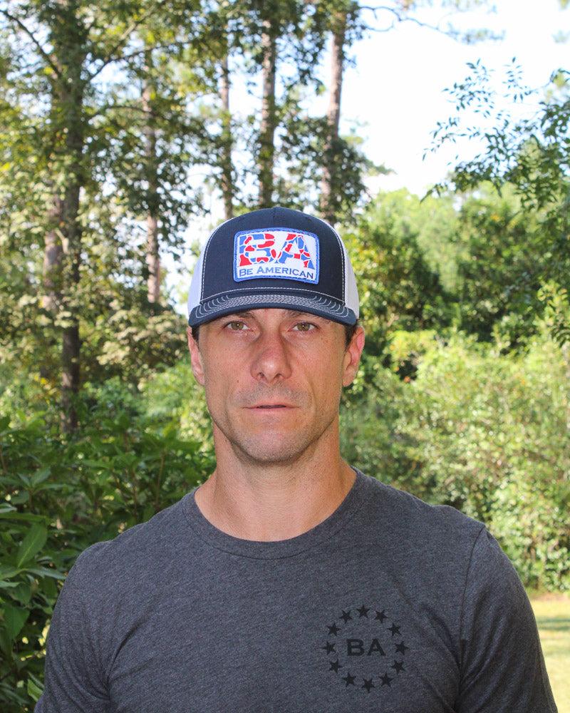 Patch Trucker Hat - Navy