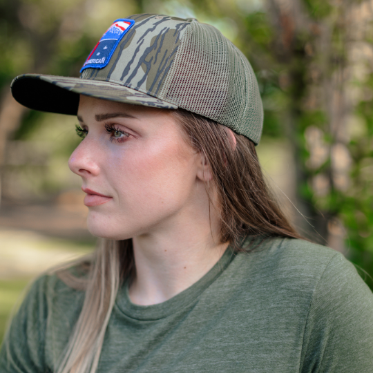 Heroes and Horses Trucker Hat - Real Tree Camo