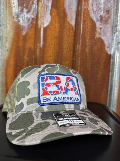 Olive Green Camo BA Logo Hat