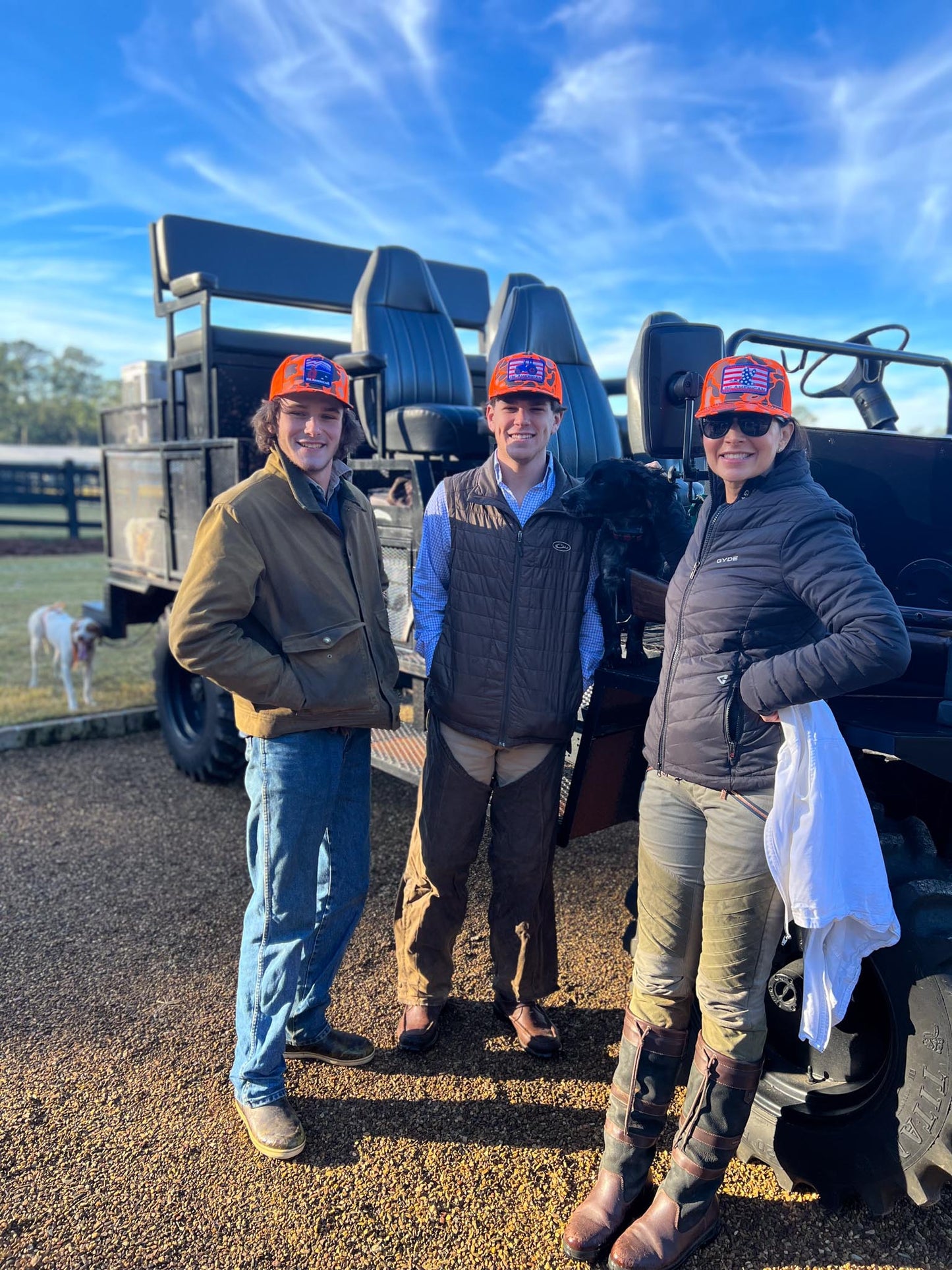 Duck Trucker Hat - Orange Camo