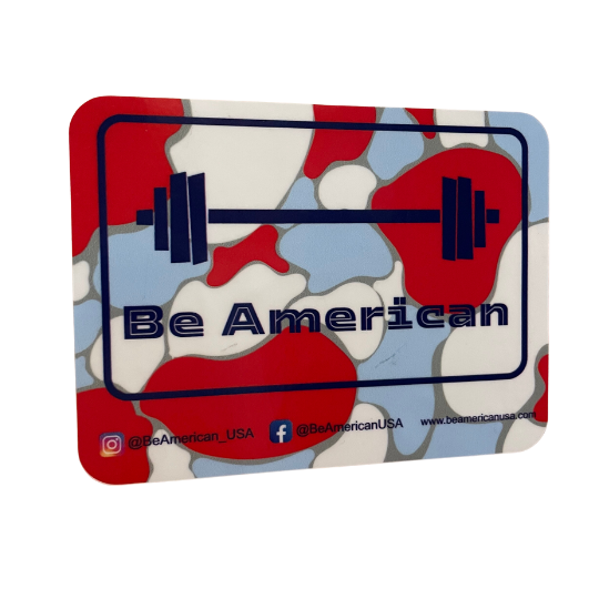 Barbell Sticker - Light blue
