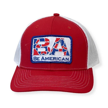 Patch Trucker Hat - Red