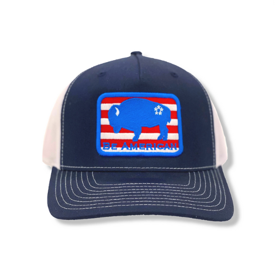 Bison Trucker Hat - Navy