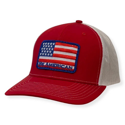 Flag Trucker Hat - Navy