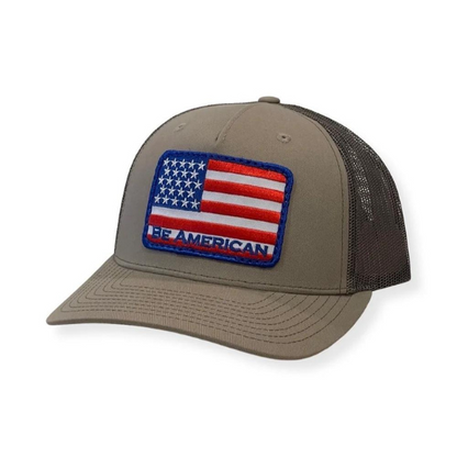 Flag Trucker Hat - Khaki