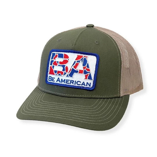 Patch Trucker Hat - Army Green